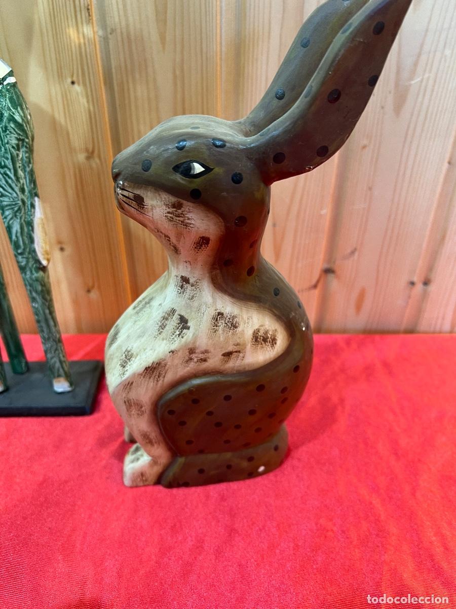 Antig&uuml;edades: LOTE ANIMALES MADERA - Foto 4