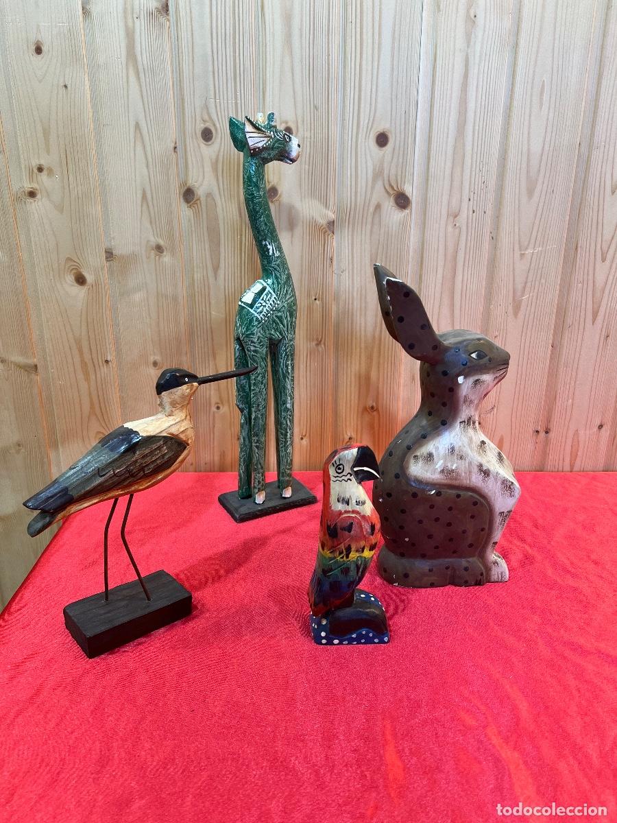 Antig&uuml;edades: LOTE ANIMALES MADERA - Foto 7