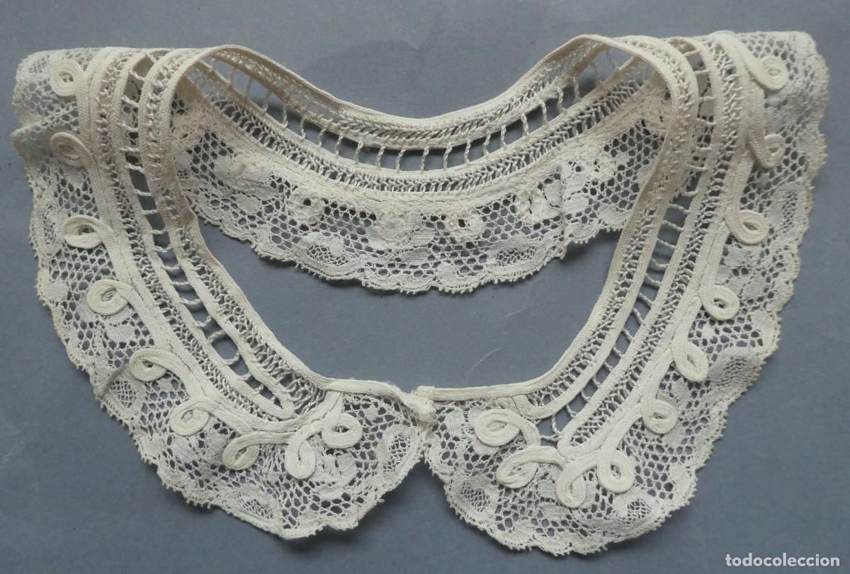 Antig&uuml;edades: ANTIGUO CUELLO DE ENCAJE S. XIX - Foto 1