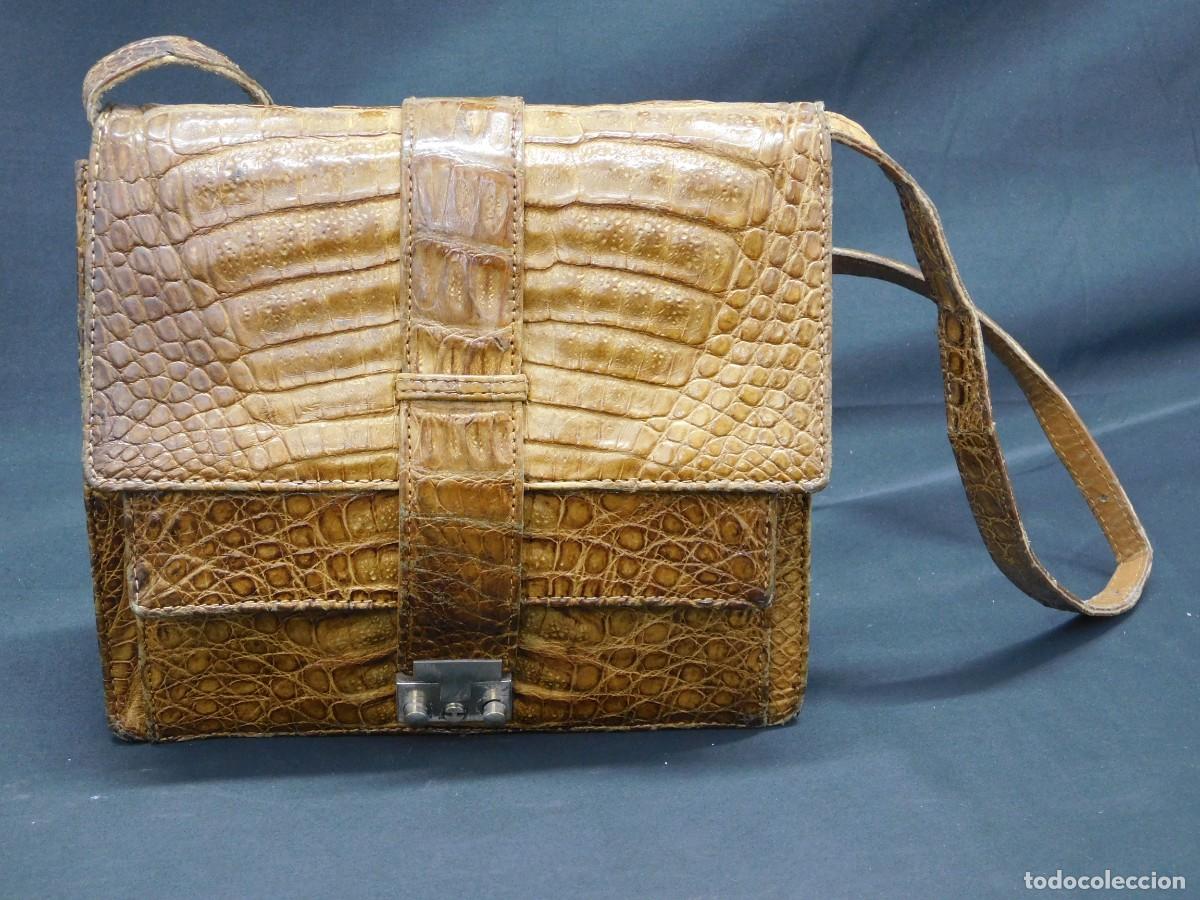 Antig&uuml;edades: BOLSO MARRON PIEL - MODELL ROYAL - Foto 1