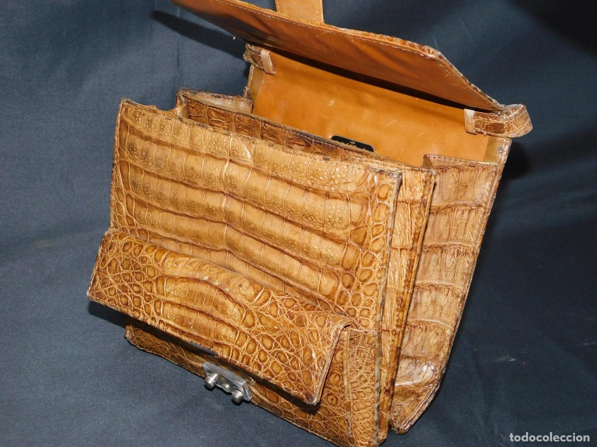Antig&uuml;edades: BOLSO MARRON PIEL - MODELL ROYAL - Foto 5