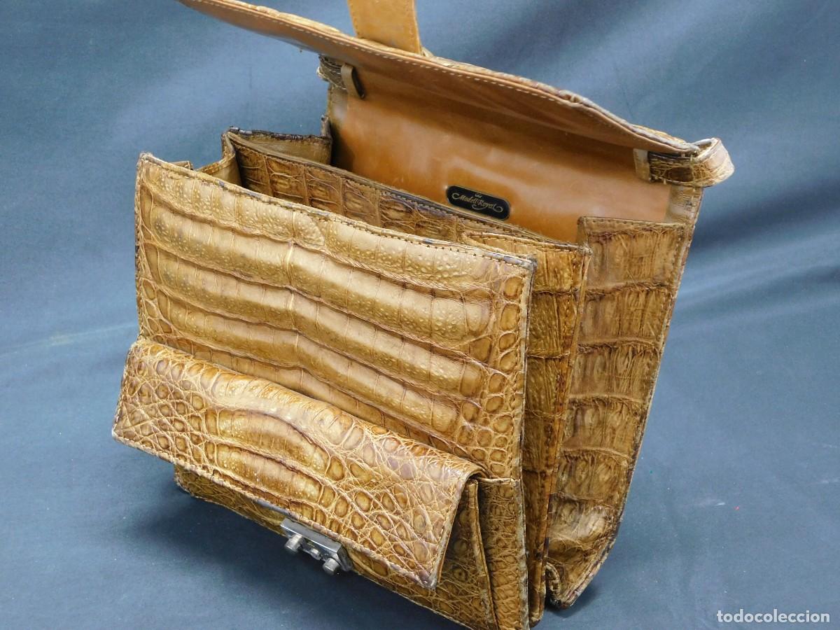 Antig&uuml;edades: BOLSO MARRON PIEL - MODELL ROYAL - Foto 6