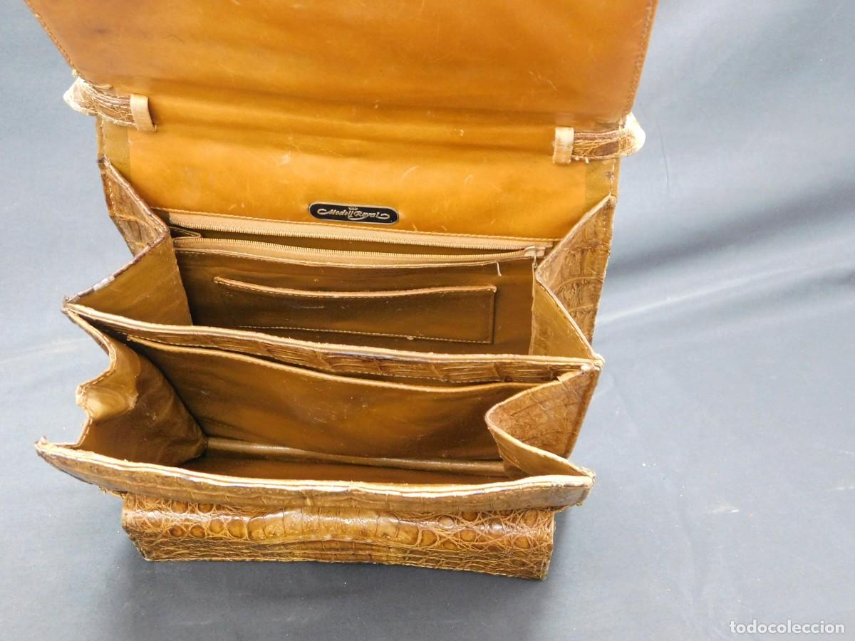 Antig&uuml;edades: BOLSO MARRON PIEL - MODELL ROYAL - Foto 7
