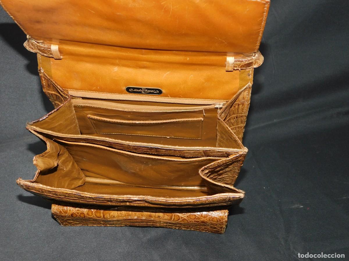 Antig&uuml;edades: BOLSO MARRON PIEL - MODELL ROYAL - Foto 8