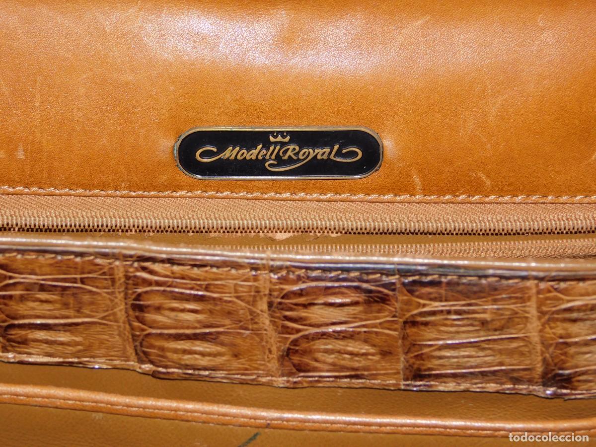 Antig&uuml;edades: BOLSO MARRON PIEL - MODELL ROYAL - Foto 9