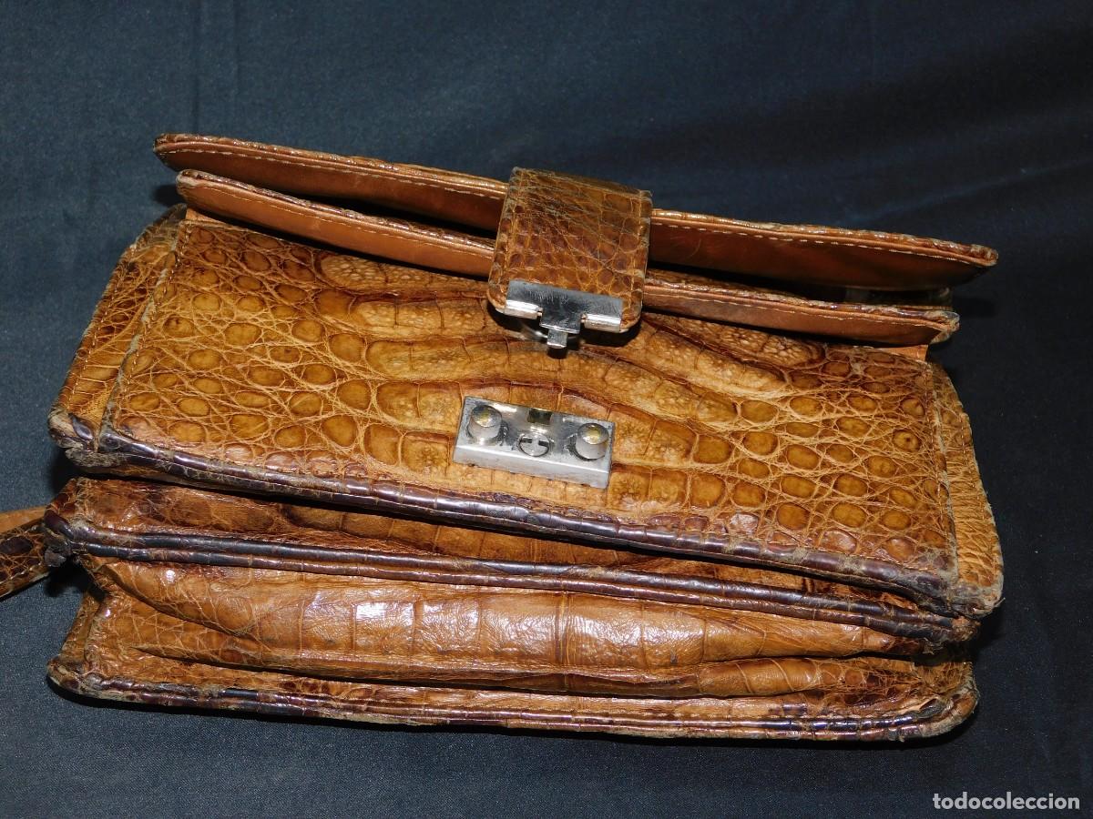 Antig&uuml;edades: BOLSO MARRON PIEL - MODELL ROYAL - Foto 3