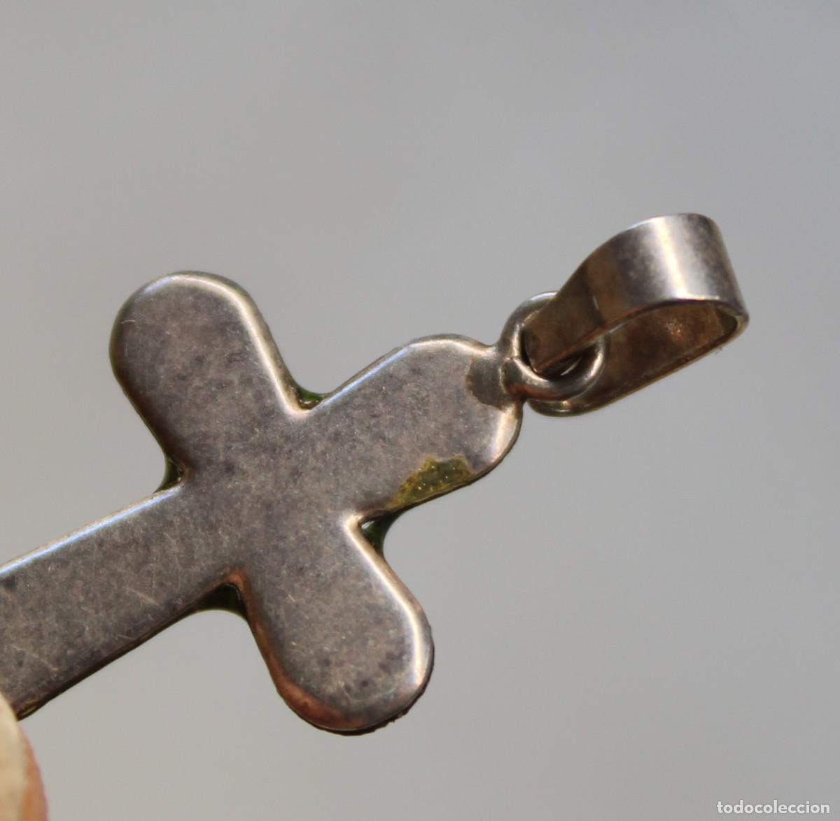 Antig&uuml;edades: cruz de plata y cristal - Foto 4