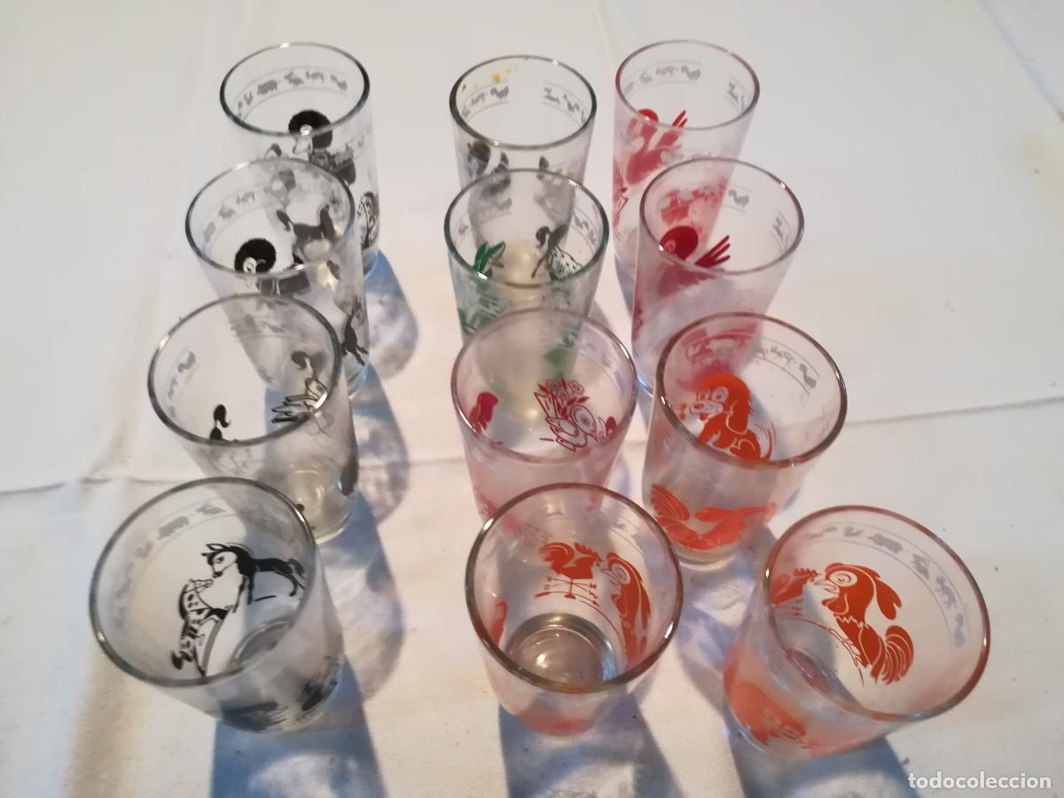 Antig&uuml;edades: 12 VASOS DECORADOS / ENT102 - Foto 2