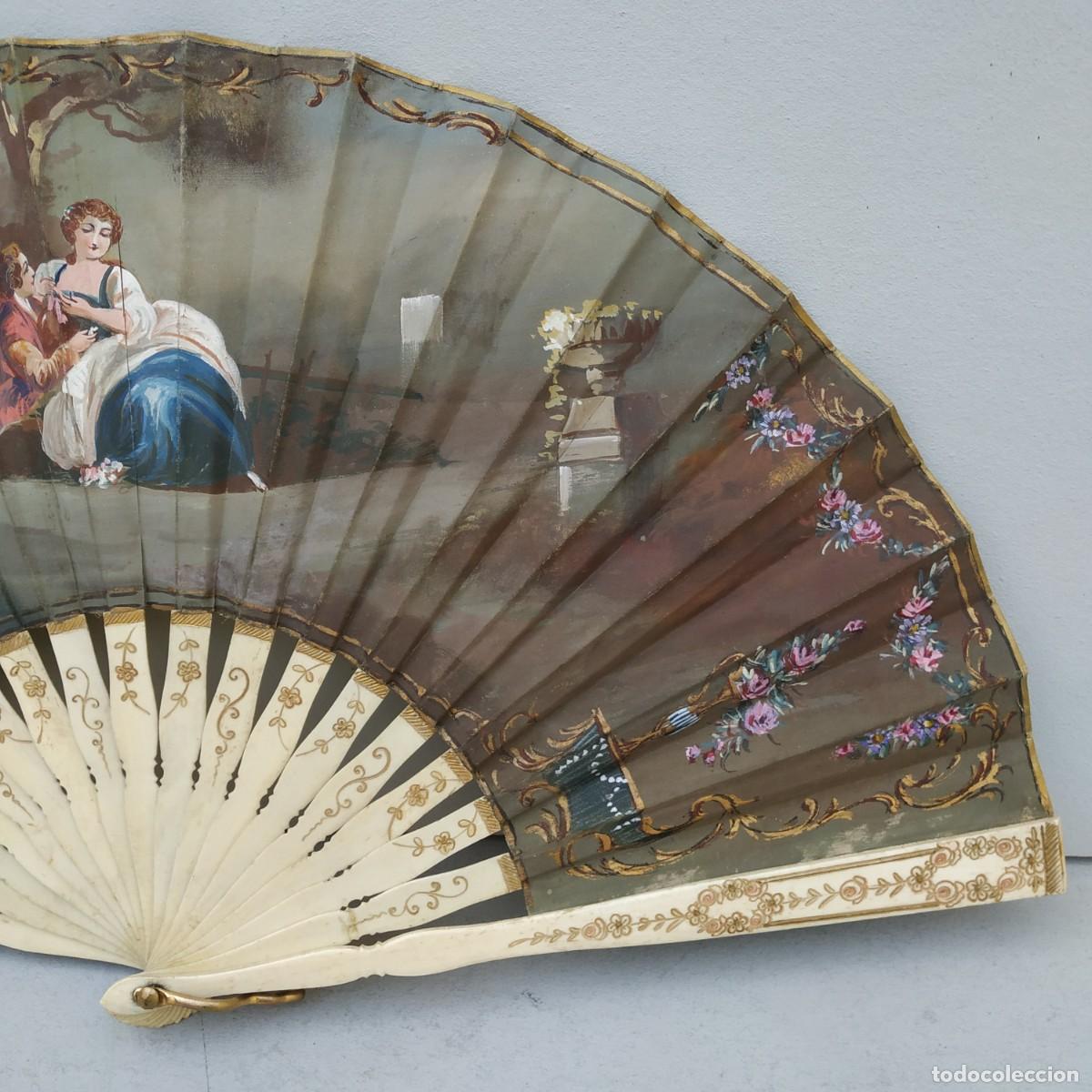 Antig&uuml;edades: ABANICO ANTIGUO ( 1596 ) - Foto 2