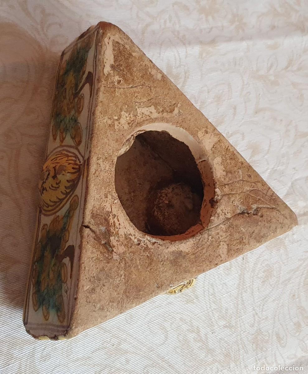 Antig&uuml;edades: Especiero de Talavera siglo XVIII - Foto 5