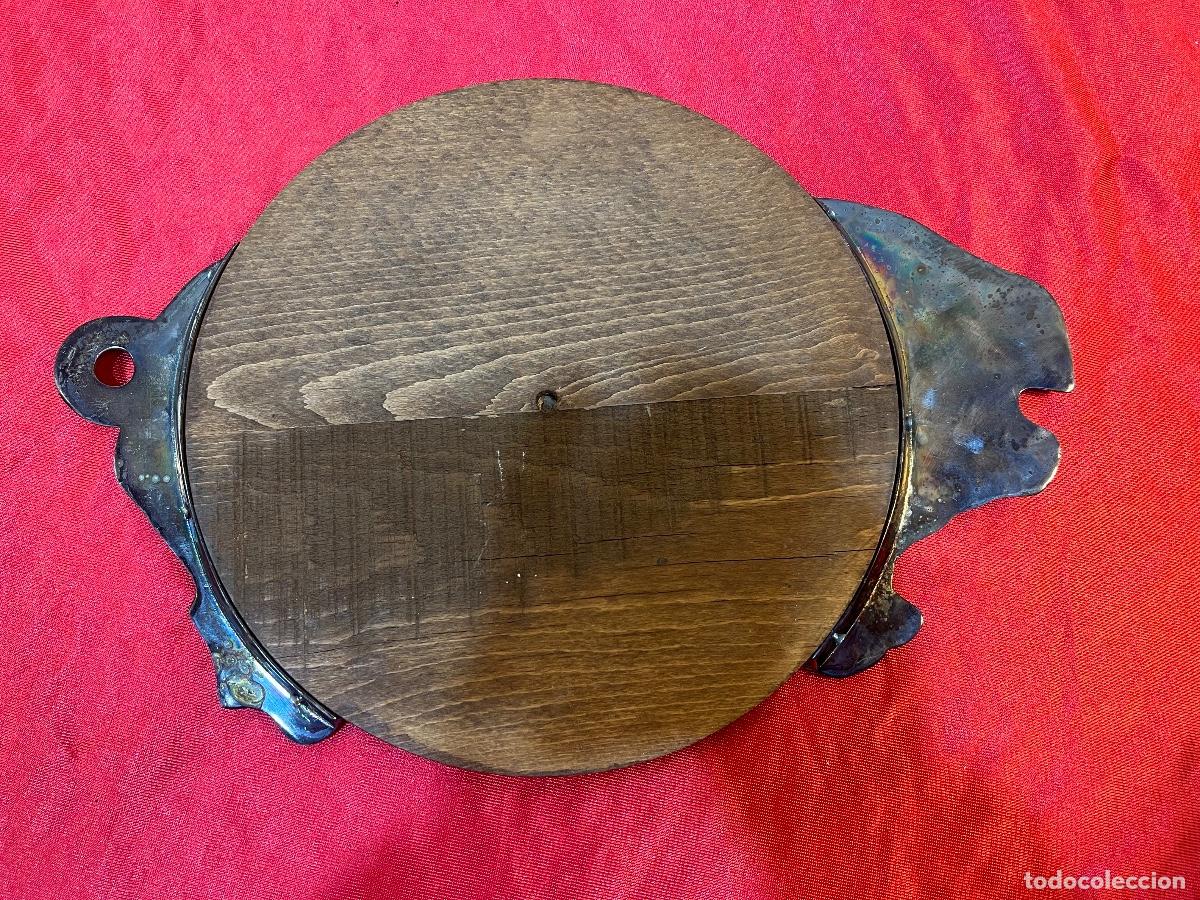 Antig&uuml;edades: BANDEJA MADERA Y METAL - Foto 4