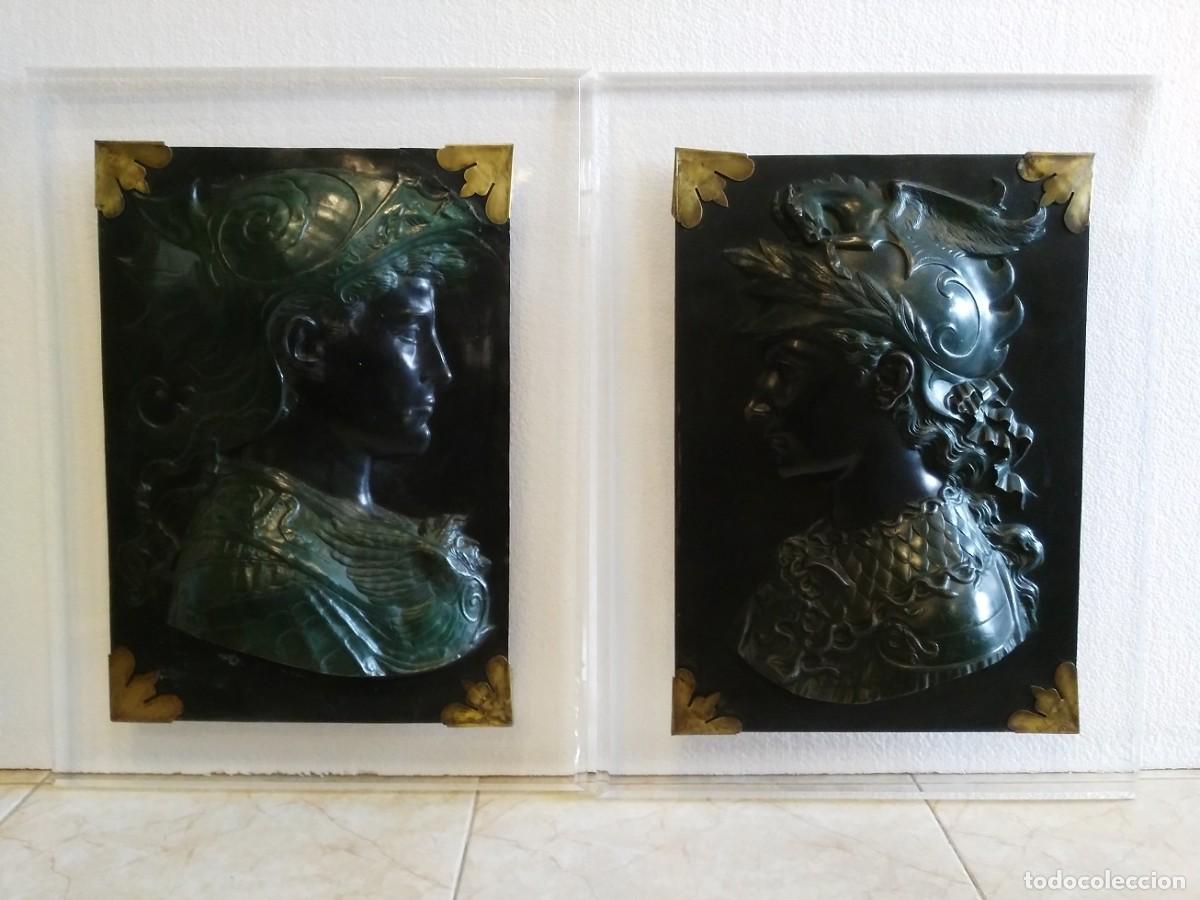 Antig&uuml;edades: RELIEVE GUERRERO EN BRONCE PATINADO - Foto 6