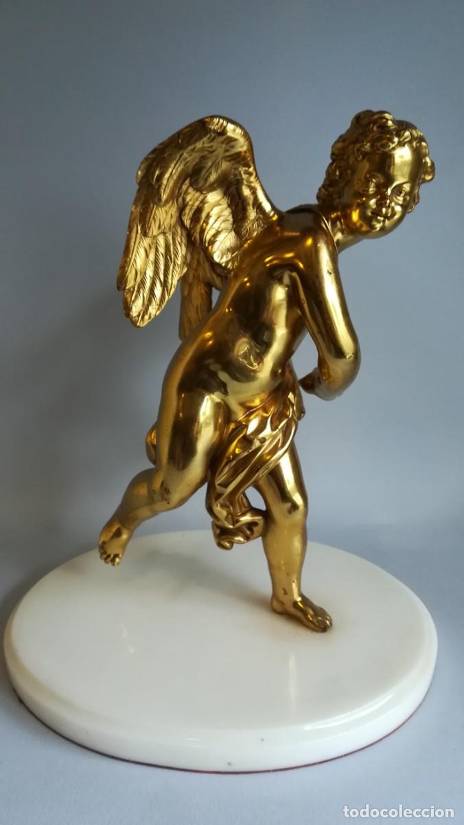 Antig&uuml;edades: FIGURA DE BRONCE DORADO DE CUPIDO - Foto 3