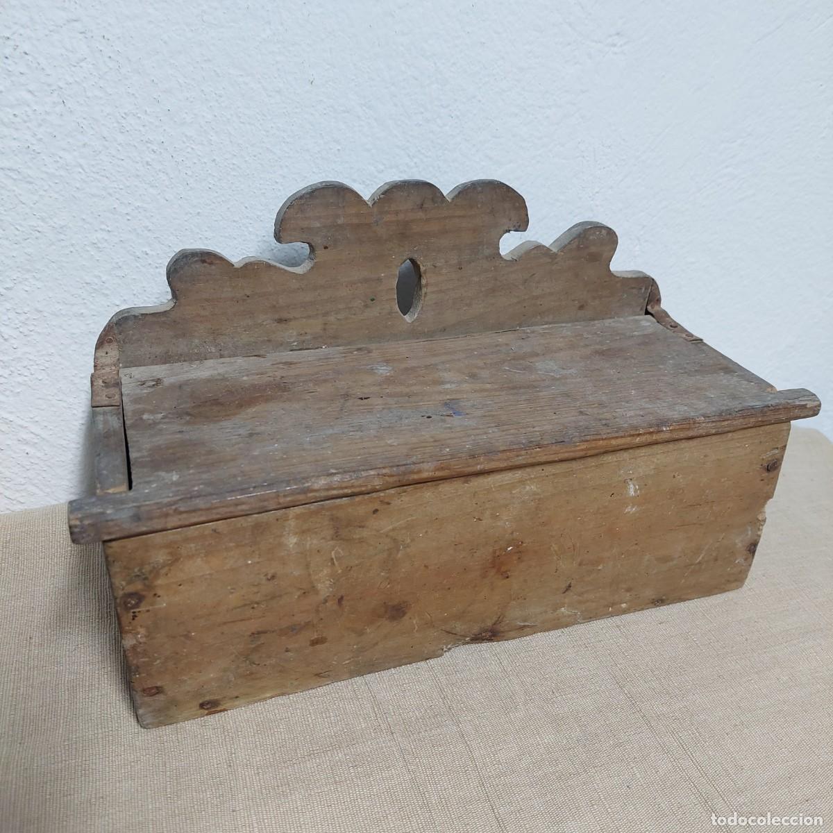 Antig&uuml;edades: Antiguo cucharero de madera - Foto 1