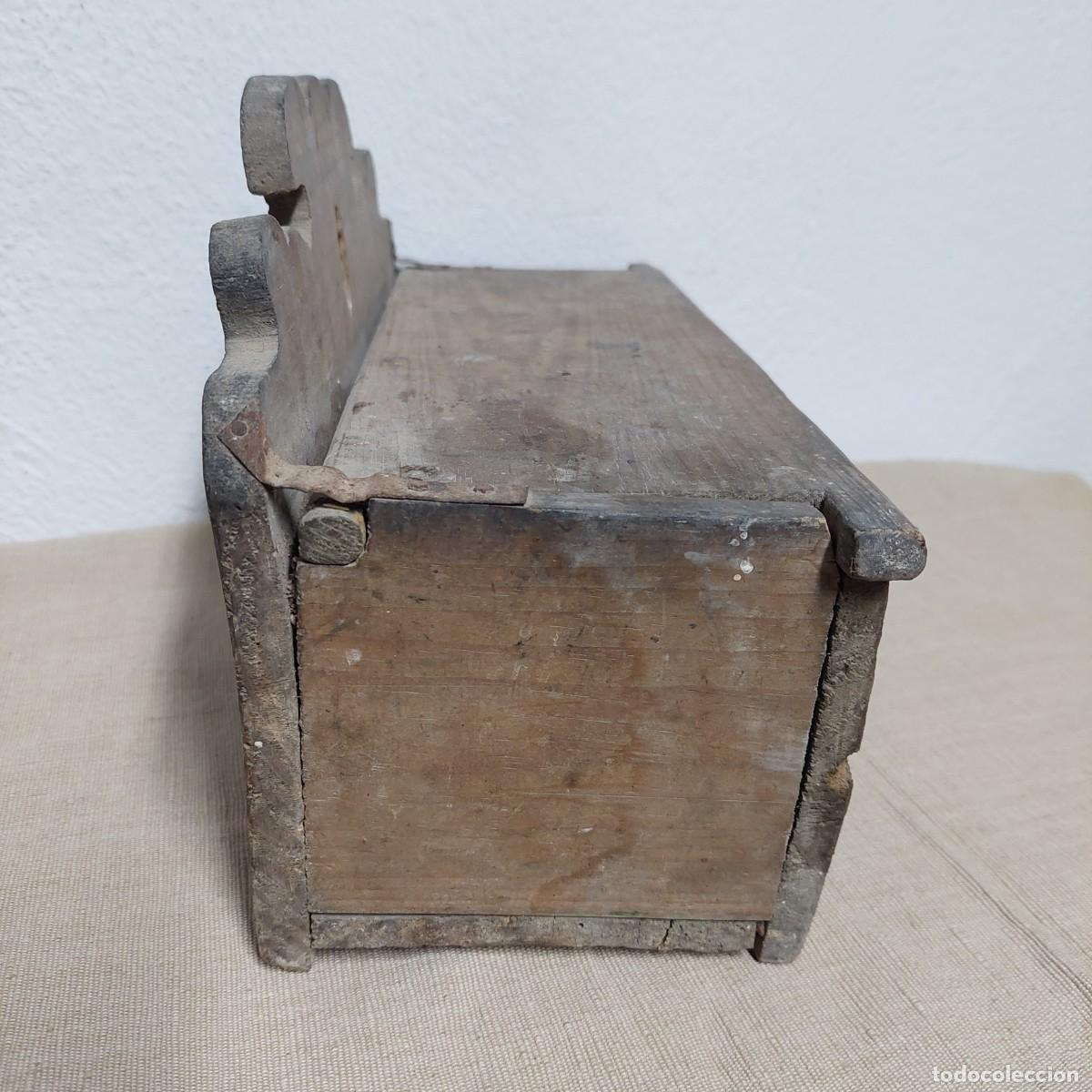 Antig&uuml;edades: Antiguo cucharero de madera - Foto 3