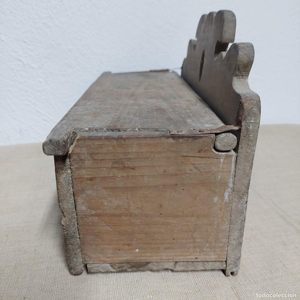Antig&uuml;edades: Antiguo cucharero de madera - Foto 4