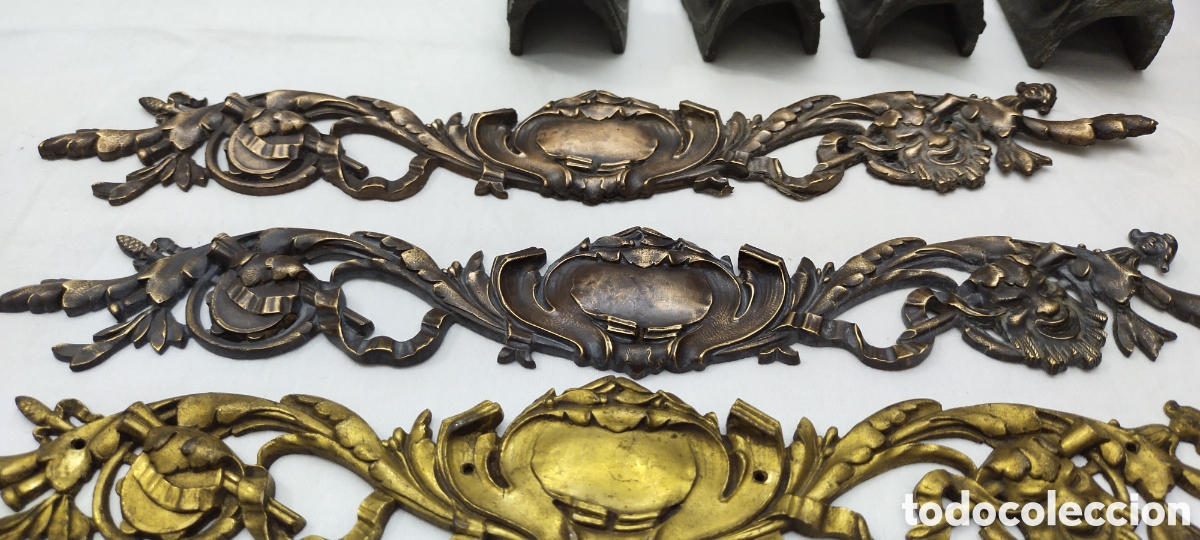 Antig&uuml;edades: Herrajes muebles antiguos bronces - Foto 17