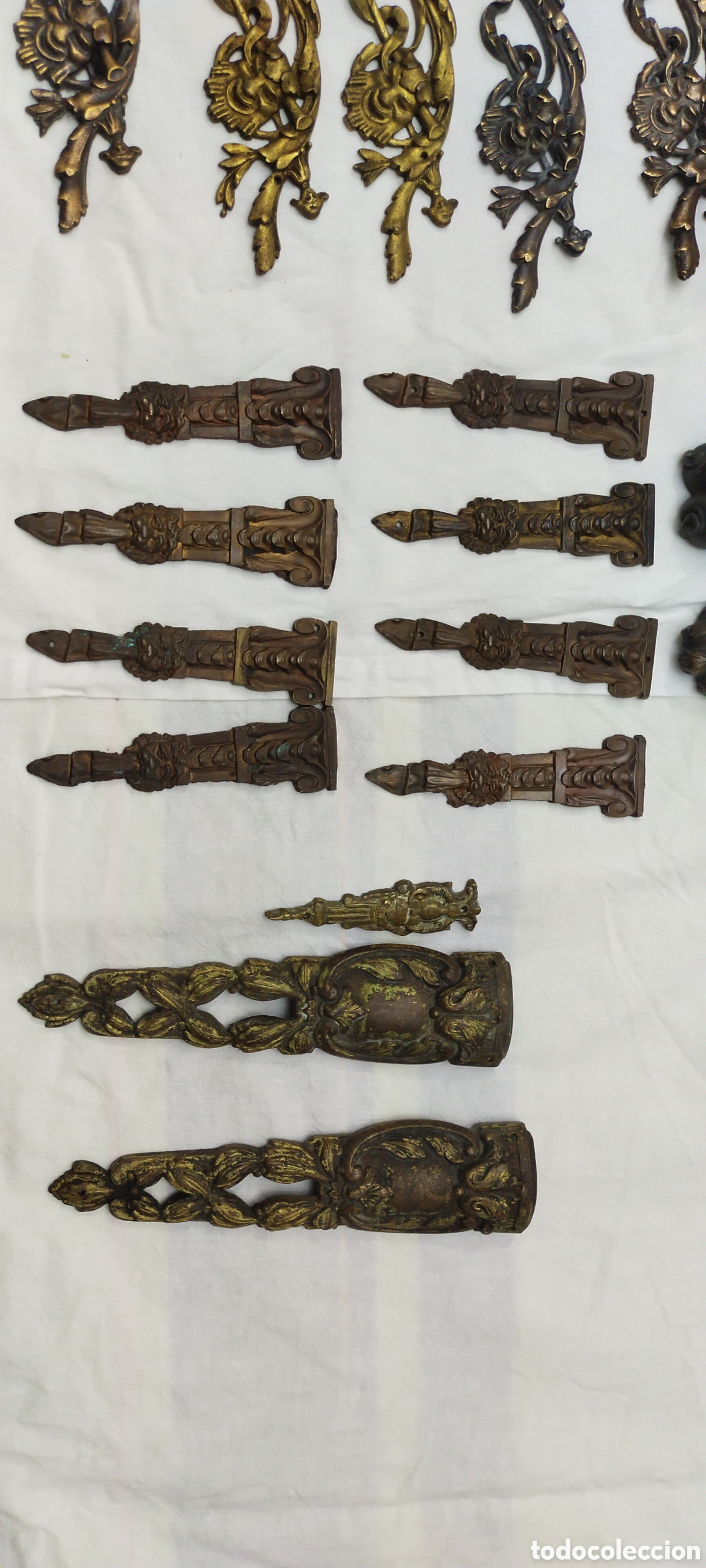 Antig&uuml;edades: Herrajes muebles antiguos bronces - Foto 22