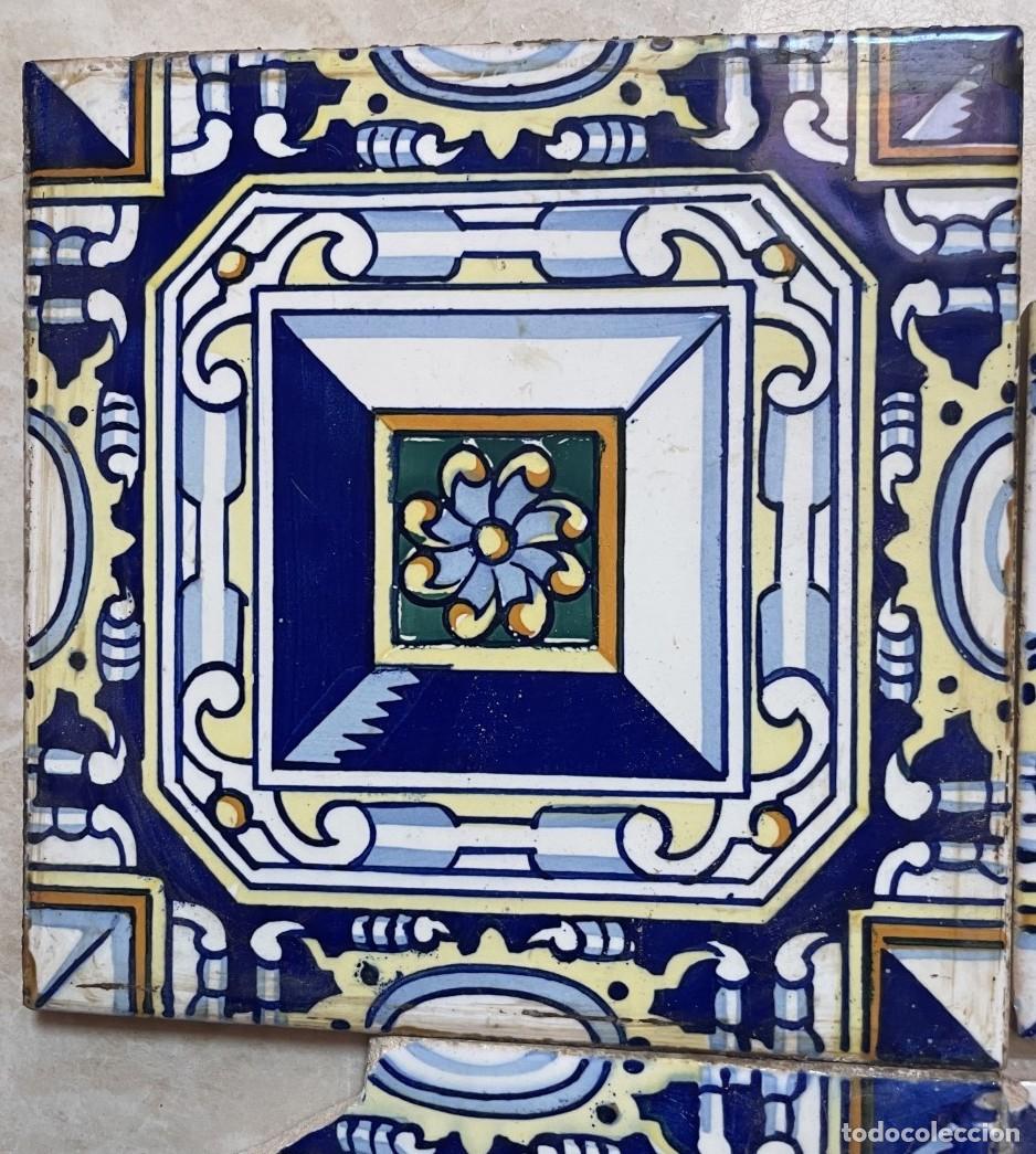 Antig&uuml;edades: 4 azulejos valencianos - Foto 2