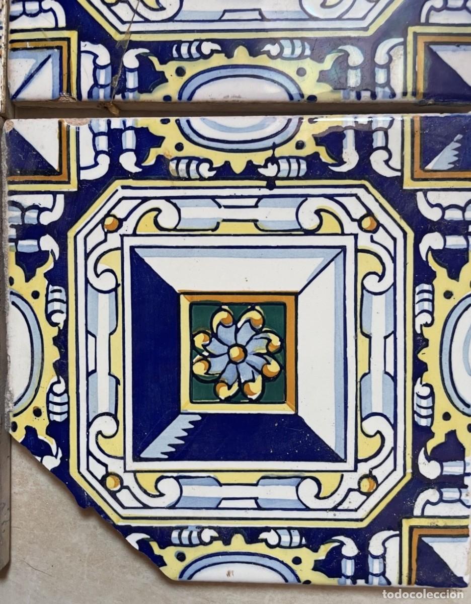 Antig&uuml;edades: 4 azulejos valencianos - Foto 5