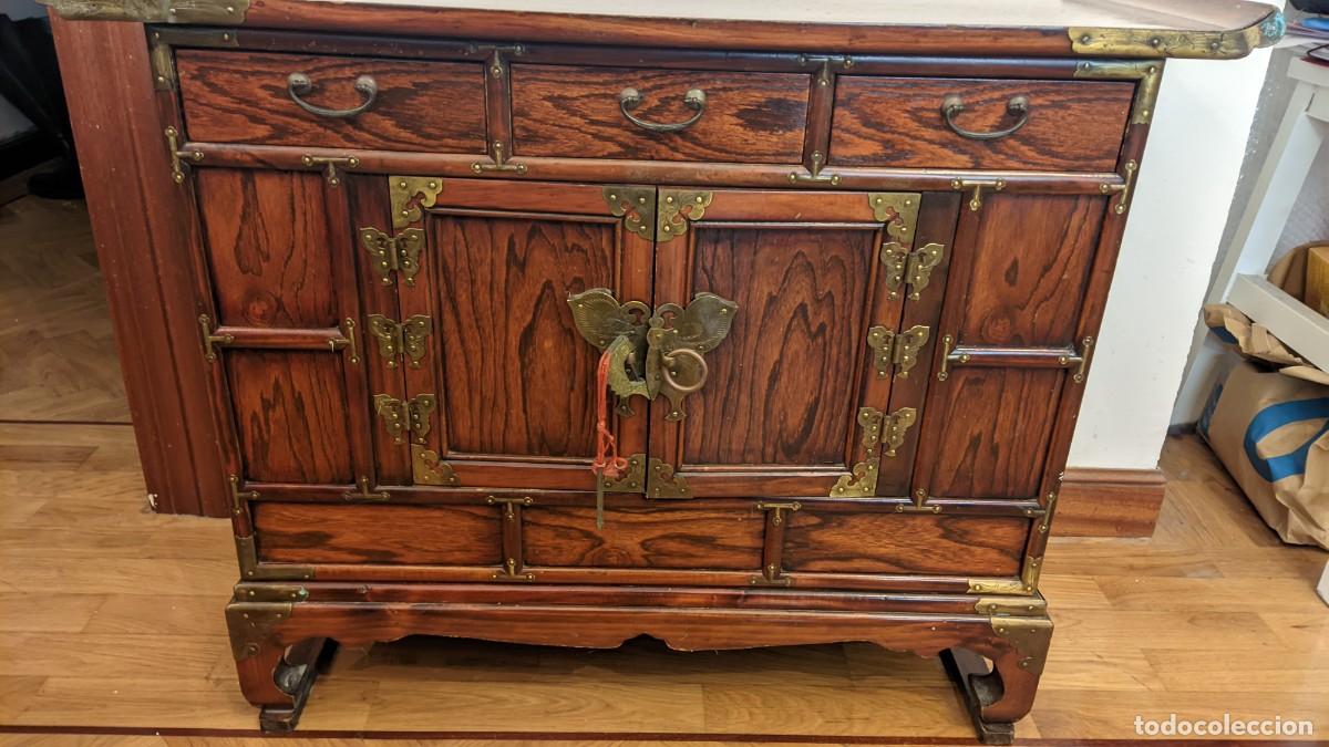 Antig&uuml;edades: MUEBLE AUXILIAR ESTILO KOREANO - Foto 4