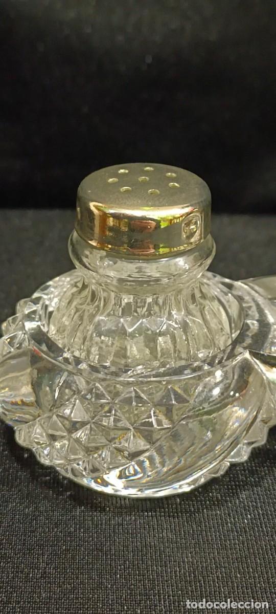Antig&uuml;edades: FINISIMO ESPECIERO PLATA Y CRISTAL DE ROCA S.XIX - Foto 3