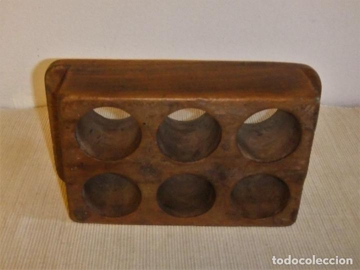 Antig&uuml;edades: ANTIGUO MOLDE DE AZUCAR DE MADERA - Foto 6