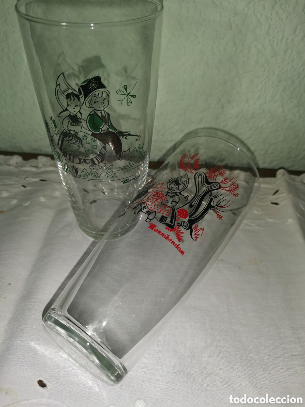Antig&uuml;edades: Pareja de vasos cerveza - Foto 4