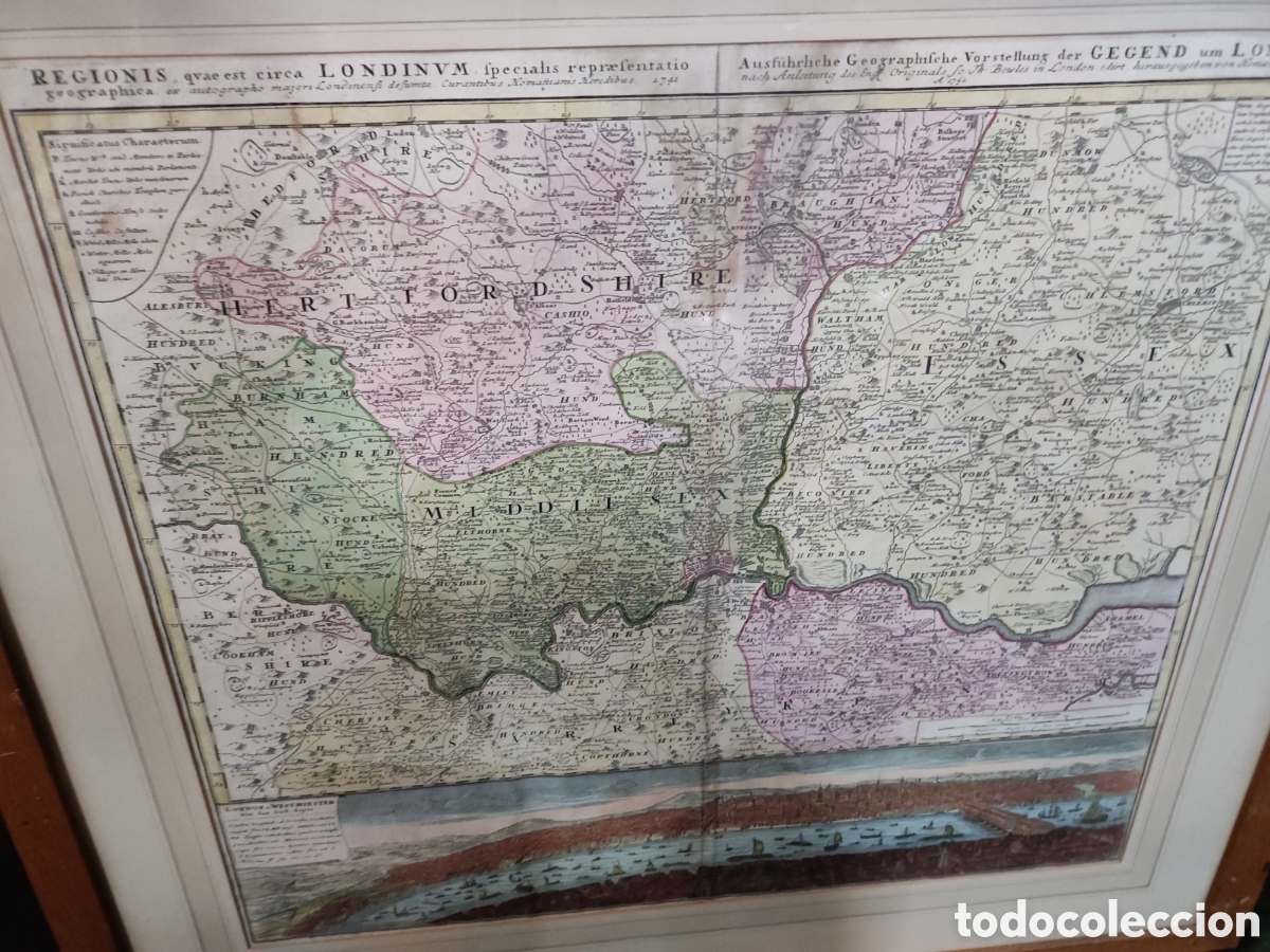 Antig&uuml;edades: Mapa siglo XVIII - Foto 3