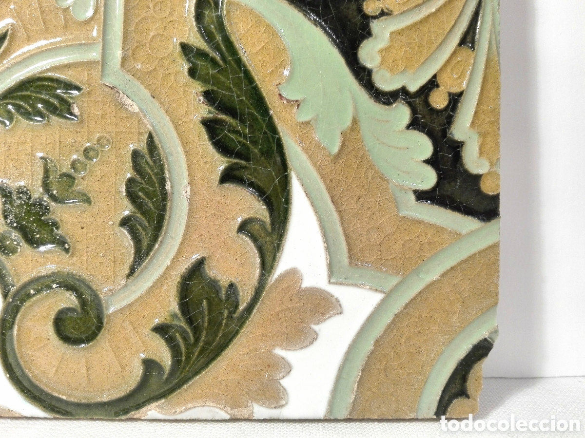 Antig&uuml;edades: AZULEJO S. XIX TRIANA - Foto 3