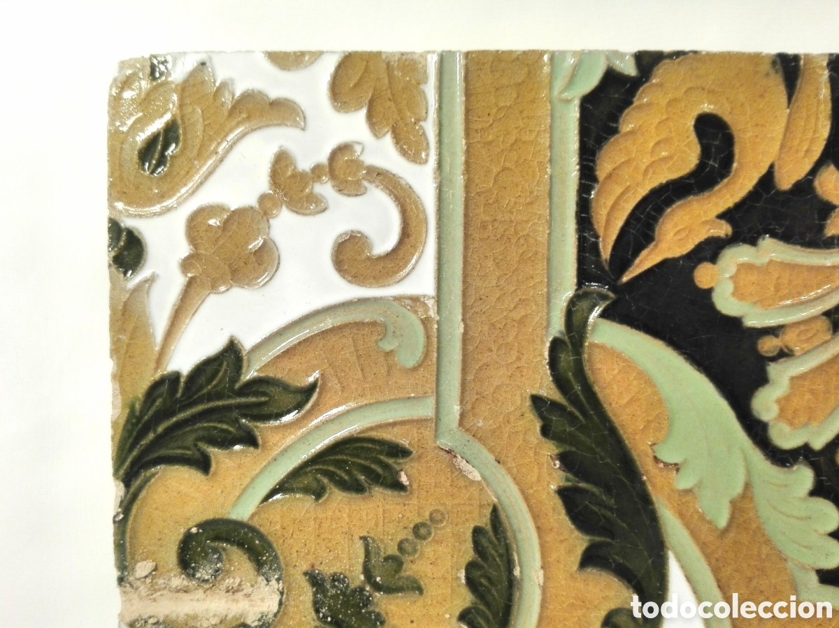 Antig&uuml;edades: AZULEJO S. XIX TRIANA - Foto 4