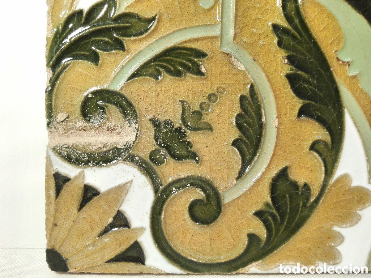 Antig&uuml;edades: AZULEJO S. XIX TRIANA - Foto 5
