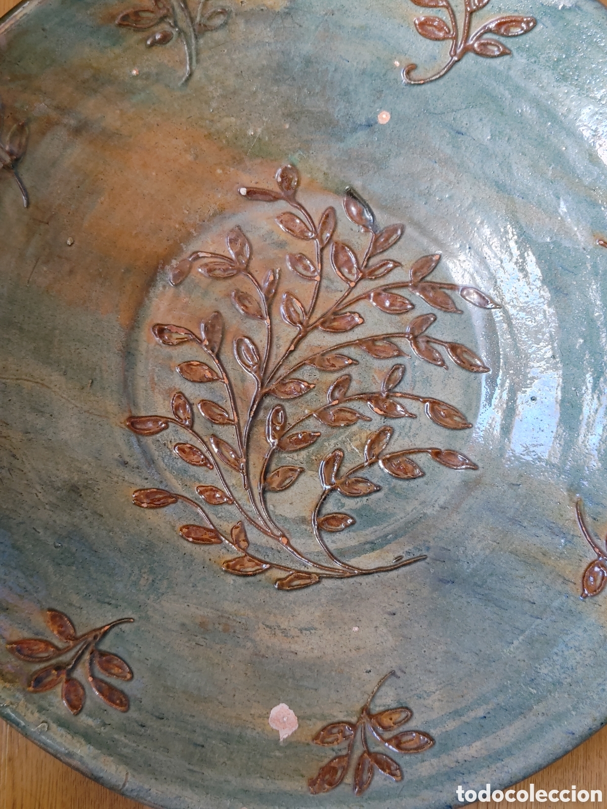 Antig&uuml;edades: Plato de ceramica. - Foto 3