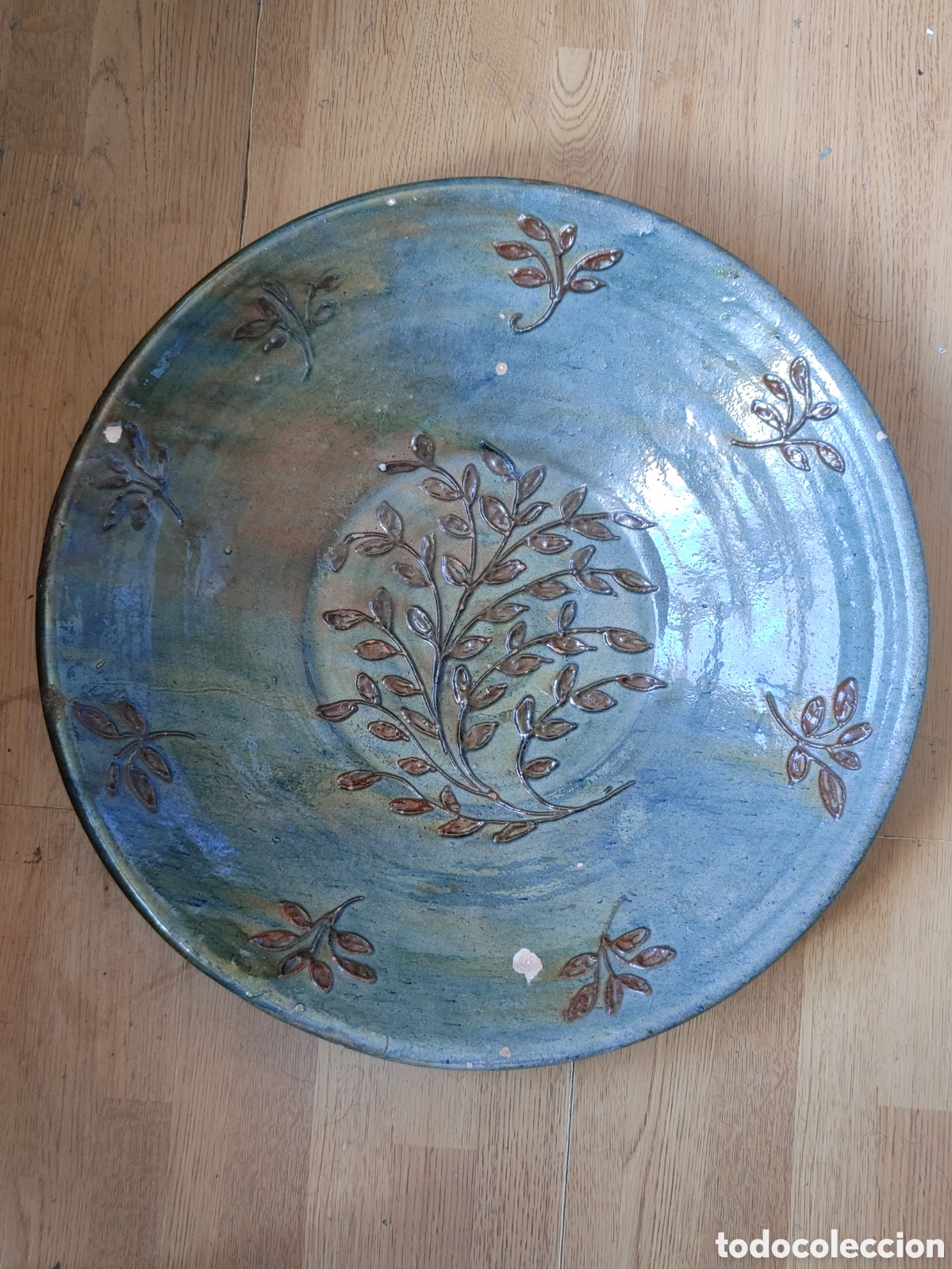 Antig&uuml;edades: Plato de ceramica. - Foto 1