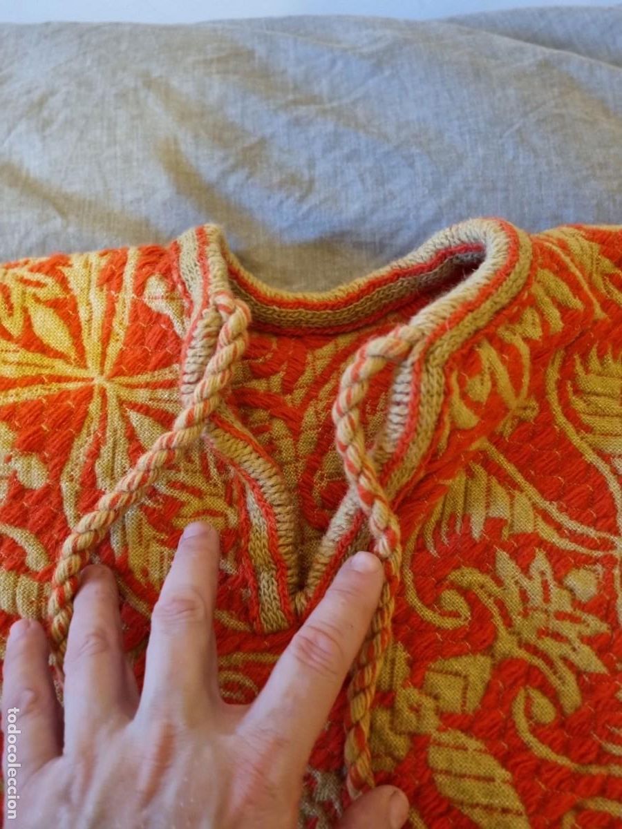 Antig&uuml;edades: Antiguo poncho de lana . - Foto 4