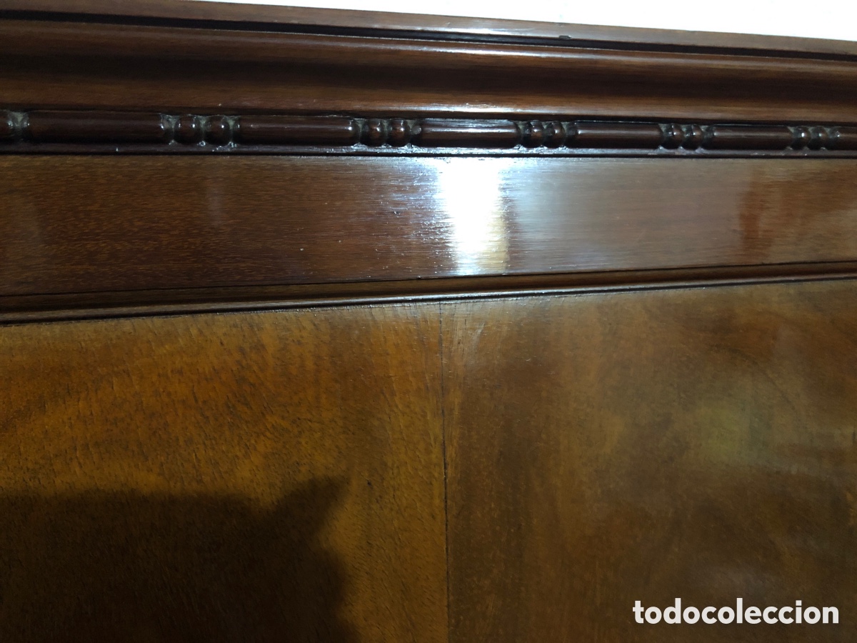 Antig&uuml;edades: Cama de caoba de 1&rsquo;05 cm. Completa - Foto 3