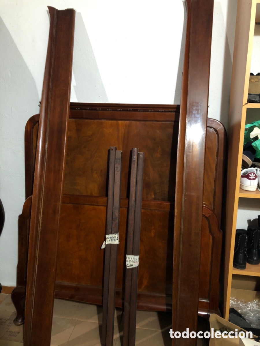 Antig&uuml;edades: Cama de caoba de 1&rsquo;05 cm. Completa - Foto 7