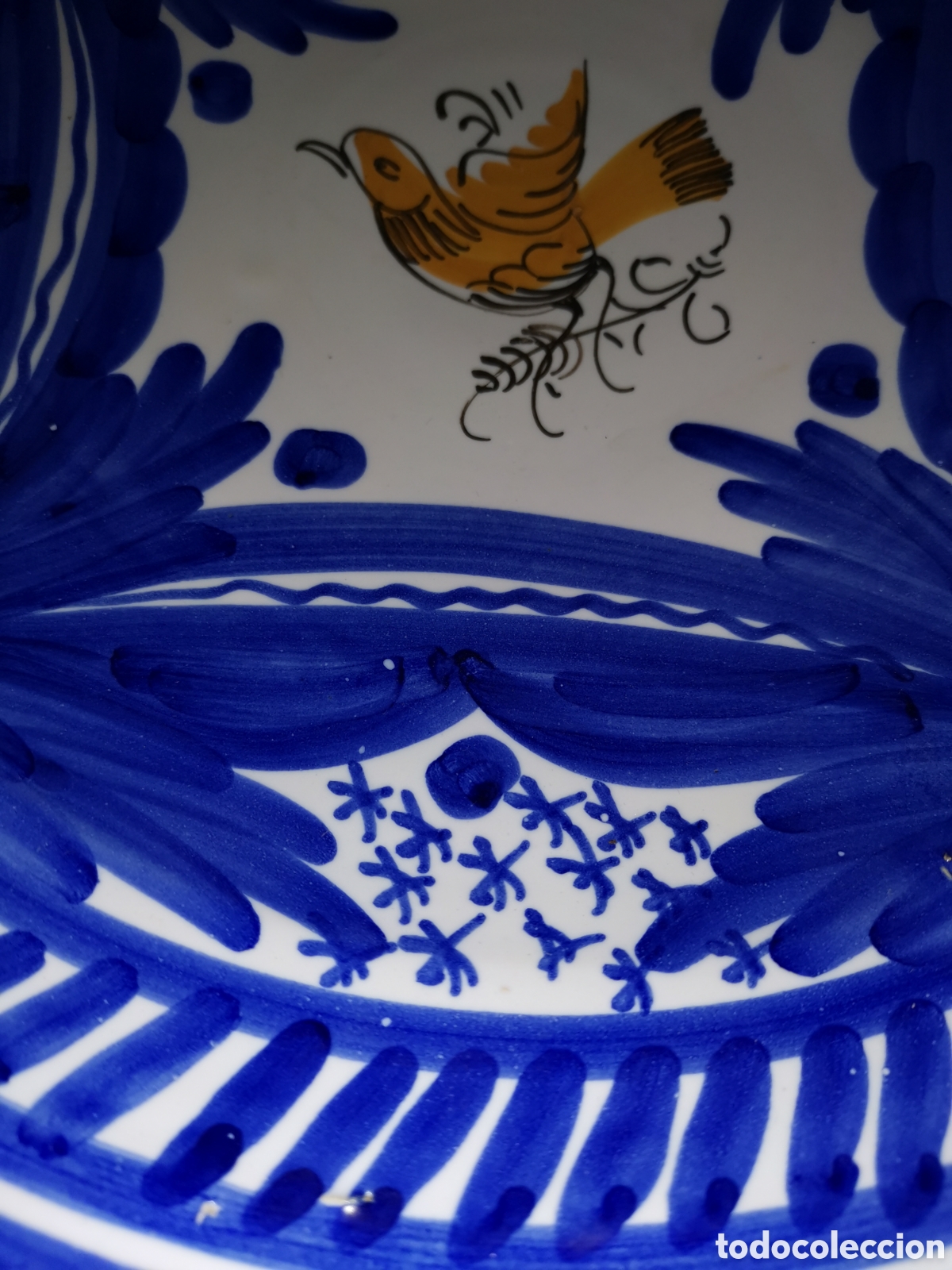 Antig&uuml;edades: Plato grande Talavera - Foto 5