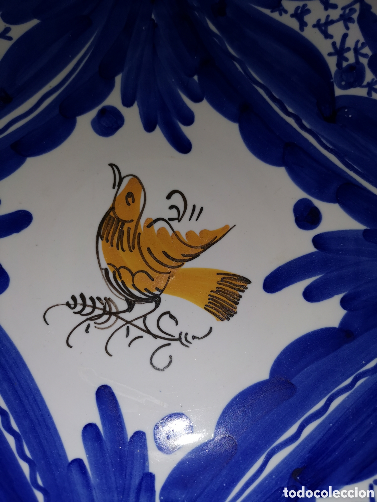Antig&uuml;edades: Plato grande Talavera - Foto 1