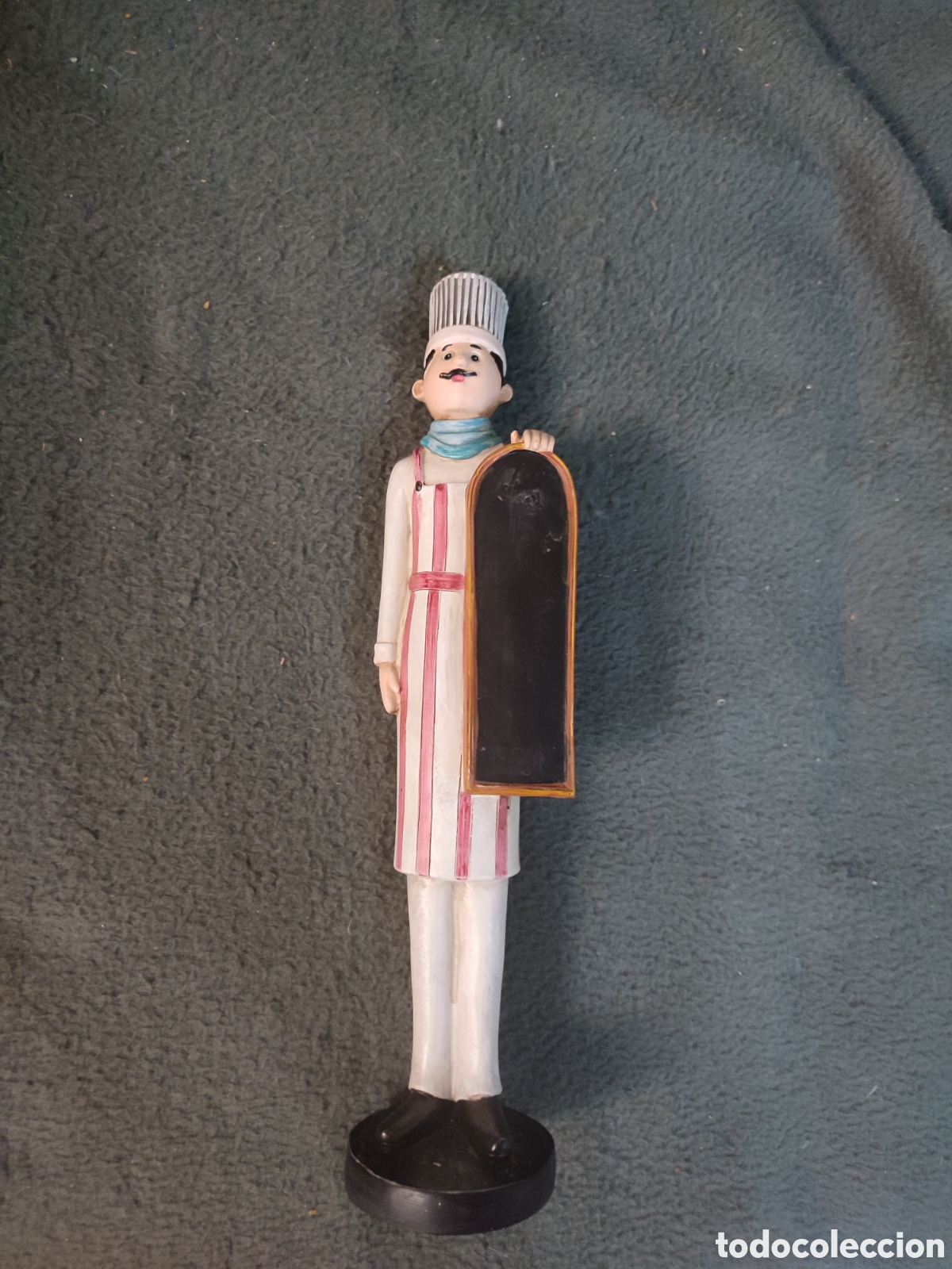 Antiquit&eacute;s: Chef de decoraci&oacute;n con pizarra para cocina menus