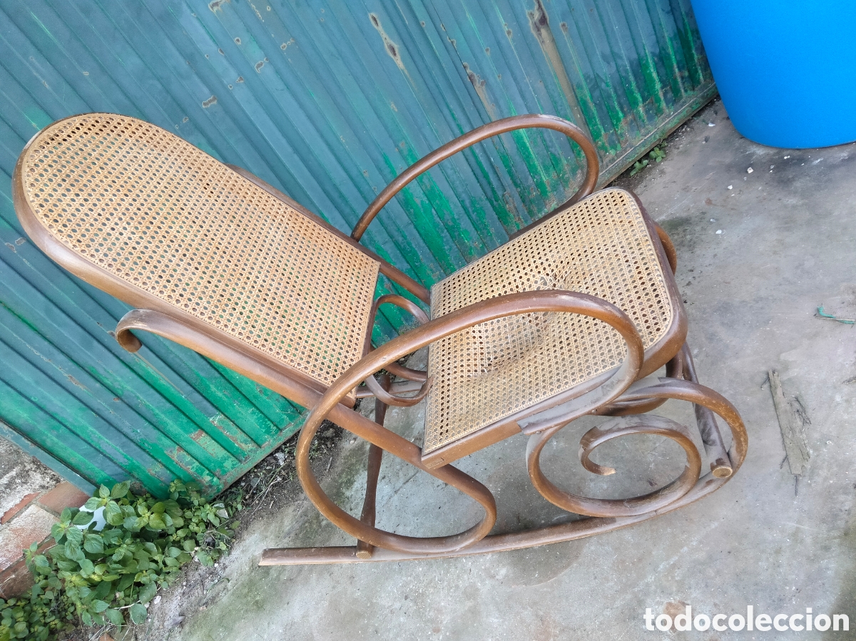 Antig&uuml;edades: Mecedora Antigua grande - Foto 3