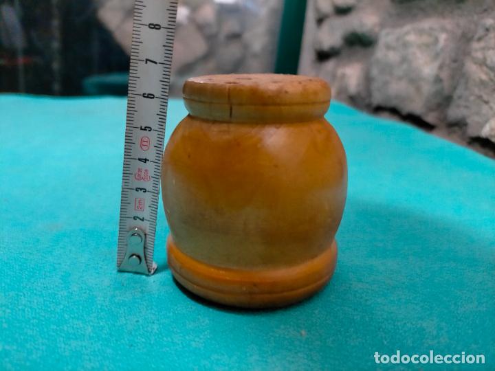 Antig&uuml;edades: Mortero peque&ntilde;o de madera - Foto 6