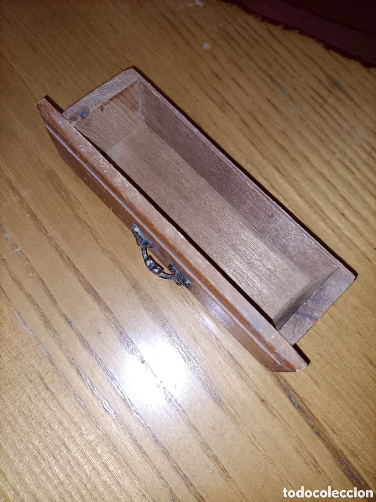 Antig&uuml;edades: Cajoncito de madera. 16,5 x 4 x 5 cms - Foto 2
