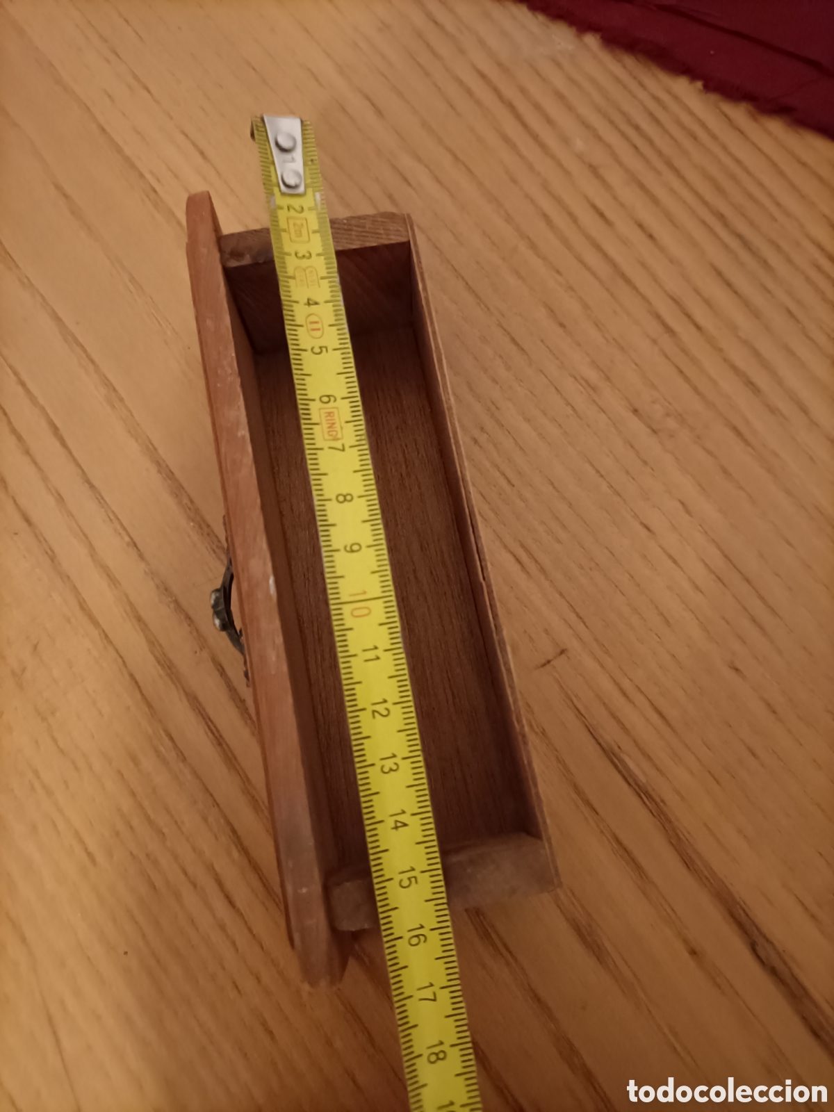 Antig&uuml;edades: Cajoncito de madera. 16,5 x 4 x 5 cms - Foto 4