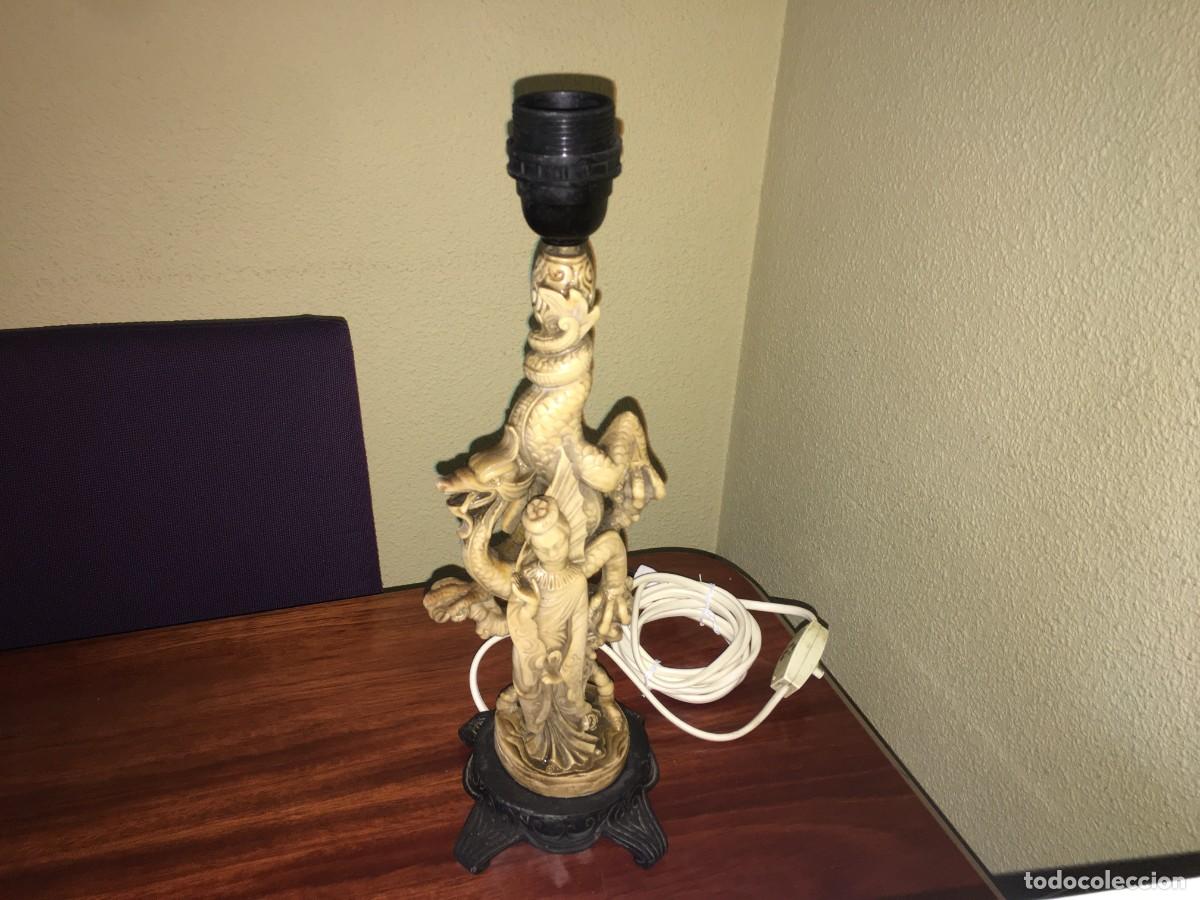 Antig&uuml;edades: LAMPARA DRAGON GHEISA - Foto 2