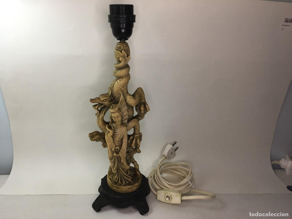 Antig&uuml;edades: LAMPARA DRAGON GHEISA - Foto 3