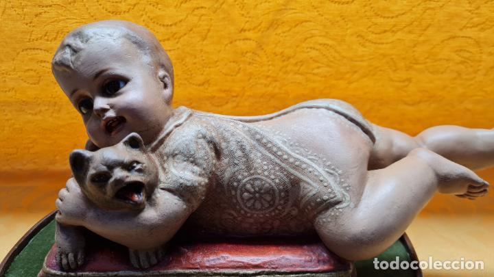 Antig&uuml;edades: NI&Ntilde;O CON PERRITO - Foto 2