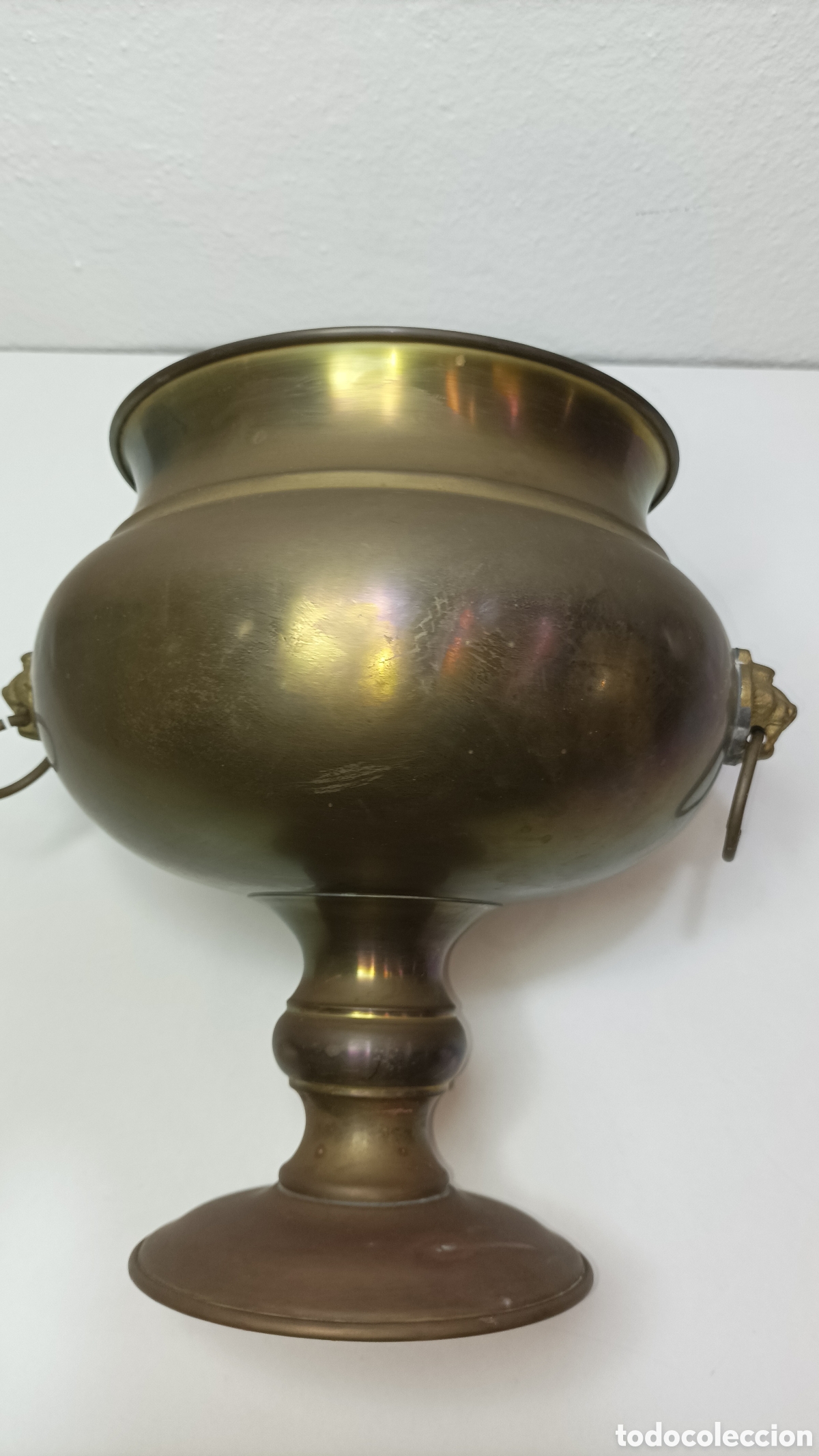 Antig&uuml;edades: Macetero o Florero de bronce antiguo - Foto 6