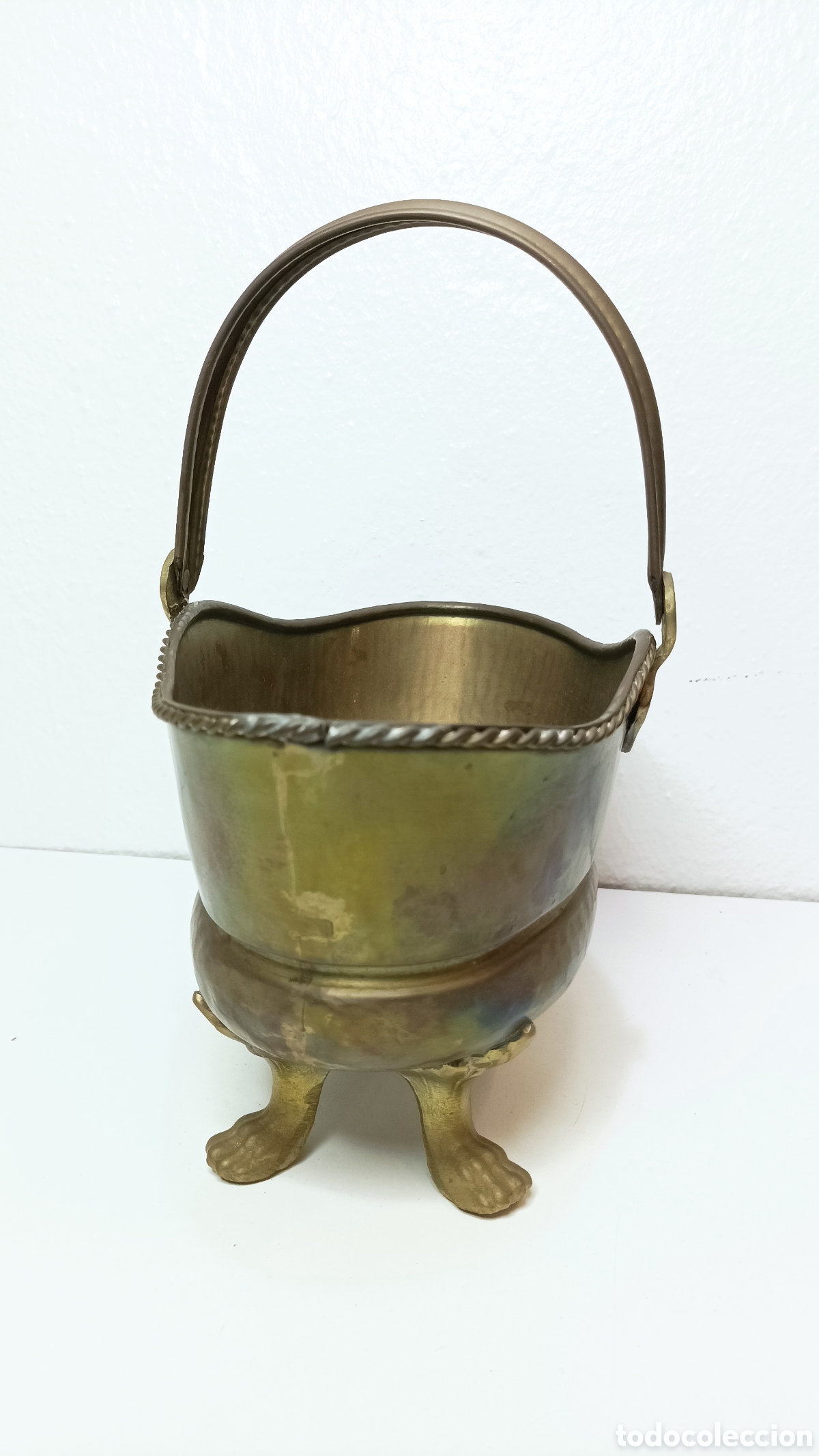 Antig&uuml;edades: Centro de mesa o cesta de Bronce antigua - Foto 5