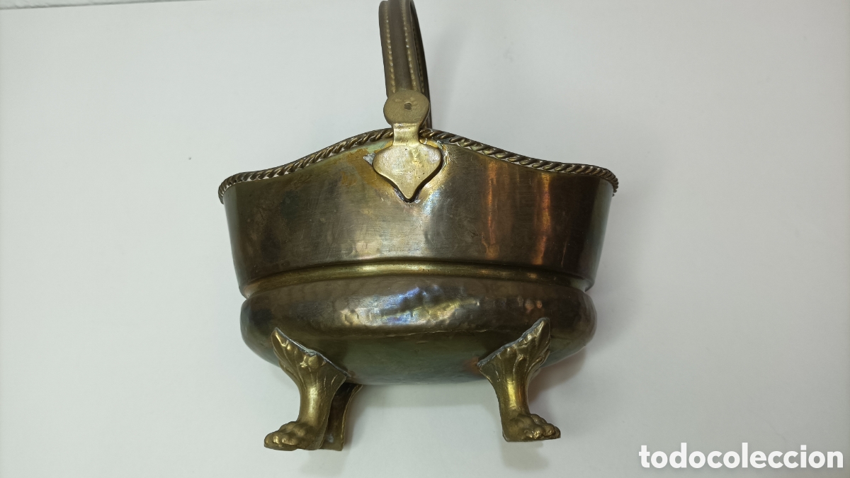 Antig&uuml;edades: Centro de mesa o cesta de Bronce antigua - Foto 6